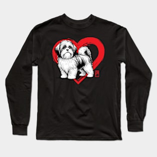I Love My Shih Tzur - I Love my dog - Devoted dog Long Sleeve T-Shirt